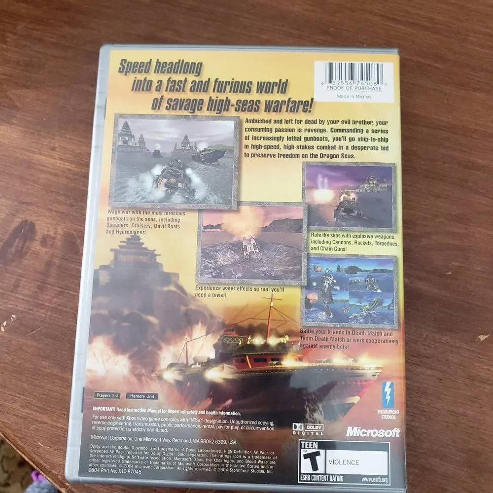 Blood Wake ORIGINAL Microsoft Xbox video game tested works Complete